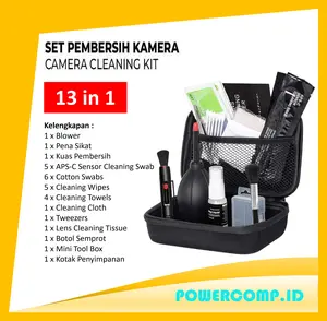 Set Pembersih Debu Kamera Pembersih Lensa Pena Sikat Kit 13 in 1