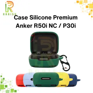 Case Casing Cover Silicone Protective Anker Soundcore R50iNC / Anker Soundcore P30i Tws + Carabiner Rarisuid