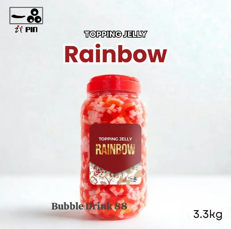 Itpin Rainbow Jelly Premium Topping minuman KHUSUS GO SEND /GRAB 0