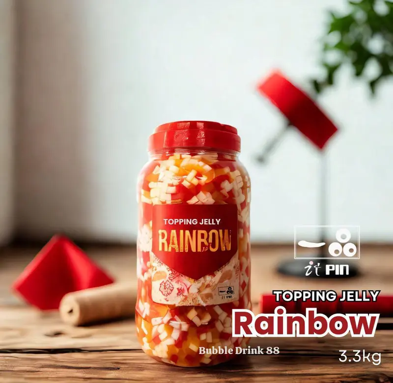 Itpin Rainbow Jelly Premium Topping minuman KHUSUS GO SEND /GRAB 1