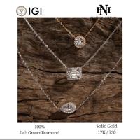 Gambar Heavenly Lab Grown Diamond - Halo Pendant 18K Gold. CVD IGI / GIA cert - 1ct EF VS1 dari HeavenlyNirwana Kab. Tangerang 1 Tokopedia