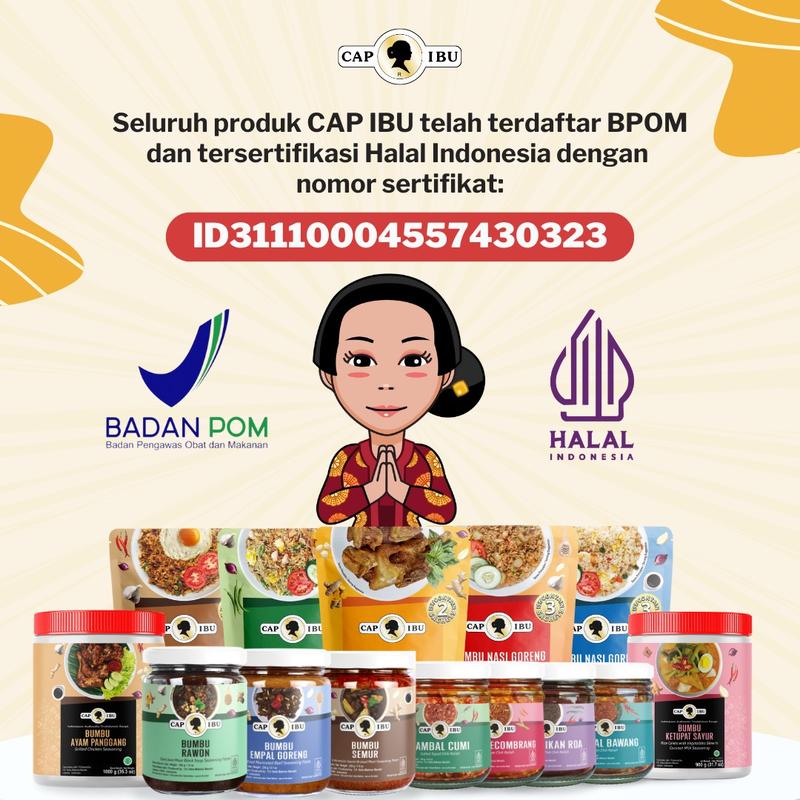CAP IBU TER-HOT Bundling Sambal Geprek Sambal Bawang Sambal Terasi 5