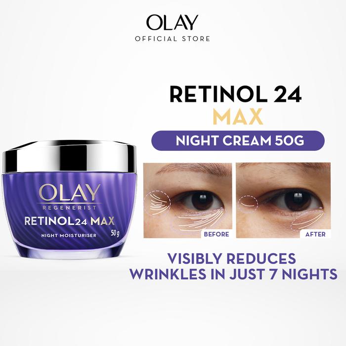 Gambar Olay Regenerist Retinol 24 MAX Night Cream Skincare Antiaging 50g dari P&G Store Kota Administrasi Jakarta Timur Tokopedia