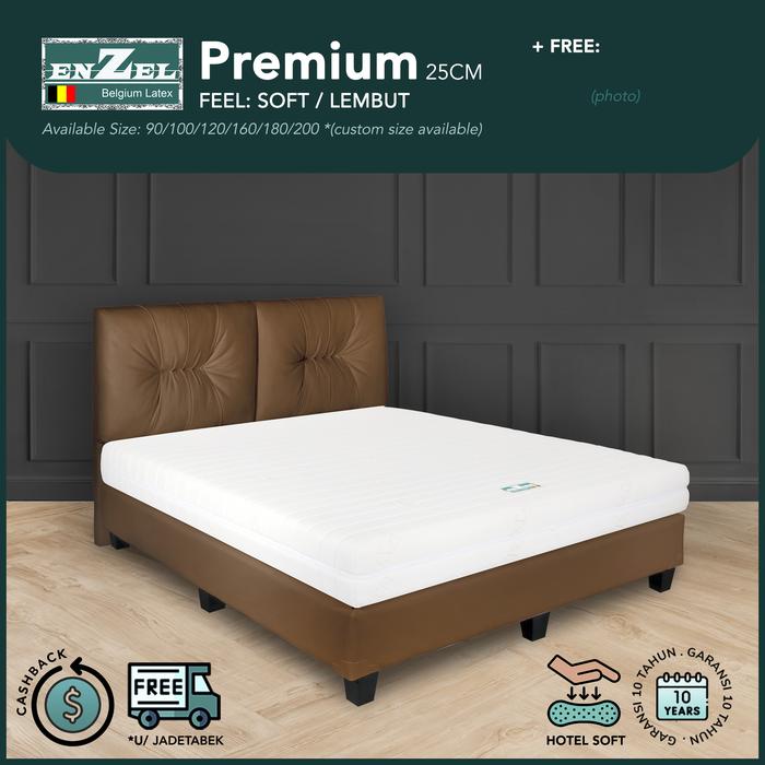Gambar Full Set Kasur Latex Enzel Premium Medium Soft Uk 100x200 - Full Set 100x200x24 cm dari Enzel Belgium Latex Kota Tangerang Selatan Tokopedia