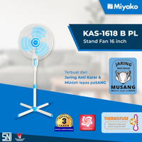 Gambar Kipas Angin Miyako KAS-1618 B PL / Kipas Angin Berdiri / Standfan miyako - KAS-1618KB PL dari Setia Mandiri Elektronik Kota Bekasi 1 Tokopedia