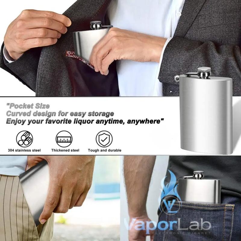 botol pipih stainless steel hip flask memo bottle anti karat 304 9