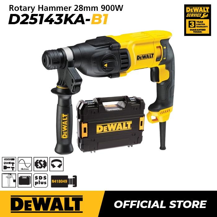 Gambar Dewalt Rotary Hammer With Drill Bits / Bor Beton Listrik 900Watt 28MM D25143KA dari Dewalt ID Kota Administrasi Jakarta Barat Tokopedia