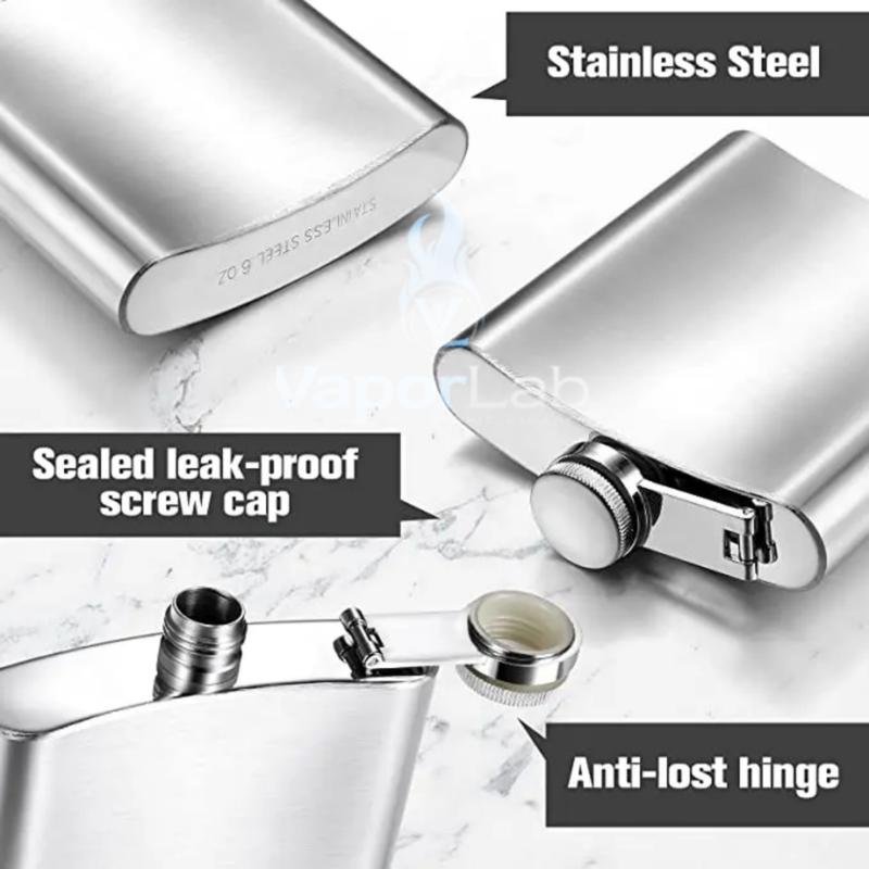 botol pipih stainless steel hip flask memo bottle anti karat 304 7