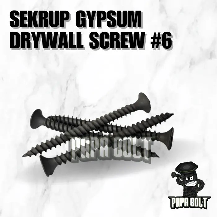 Skrup Gypsum / Sekrup Gypsum / Drywall Screw #6 x 3/4" - 1" - 2"
