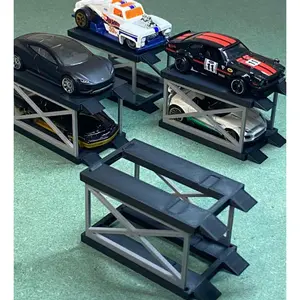 Cuero Rak Display Car lift Modular For Hotwheels Hot Wheels  / Diecast / Garasi / Skala 1:64