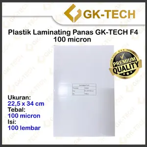 Plastik Laminating Laminasi Panas GK-Tech / Hombo / F4 / A4 / A3
