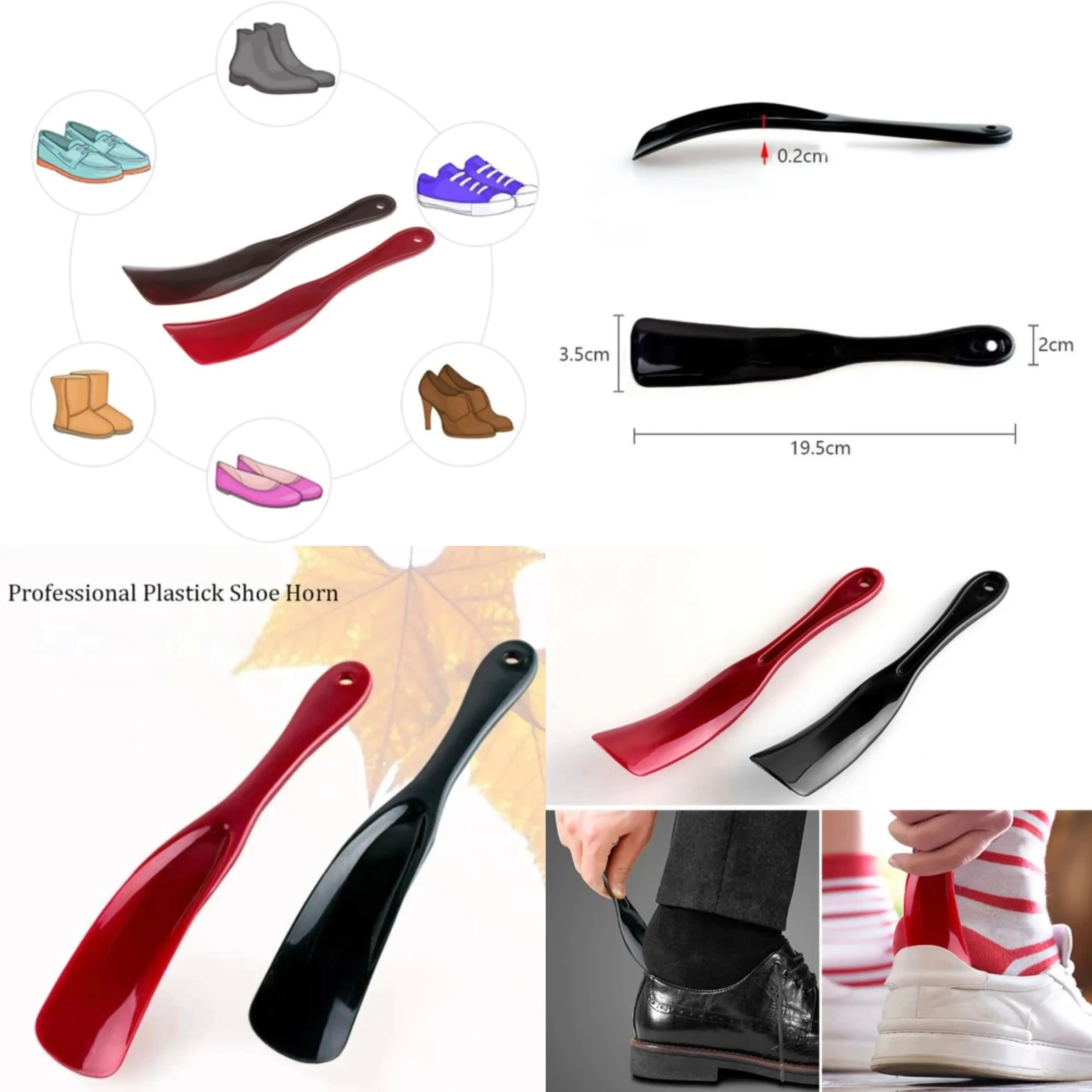 Shoe Horn Premium Sendok Sepatu Alat Pakai Sepatu Kulit Sneakers
