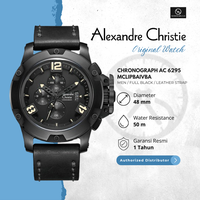 Gambar Jam Tangan Pria Alexandre Christie AC 6295 Original Strap Leather - Fullblack  Quartz Watches dari Senen Arloji Kota Administrasi Jakarta Pusat 1 Tokopedia