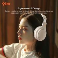 Gambar Olike H1S Titan Headphone Bluetooth 5.4 Wireless Bass Max HiFi - Black dari Starcomp Semarang Kota Semarang 5 Tokopedia