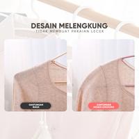 Gambar TP MUI Gantungan Baju Plastik Murah L01 Hanger Plastik Kuat Isi 5Pcs - Biru, 5PCS dari MUI INDO Kab. Tangerang 5 Tokopedia