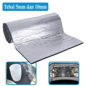 Thermal Aluminium Foil Foam Tempel Tebal 5mm 10mm Peredam Panas dan Suara Kap Mesin Mobil Car / Atap Pabrik