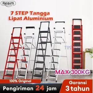 REAIM TANGGA LIPAT ALUMINIUM TANGGA RUMAH LIPAT TANGGA BESI 7 STEP