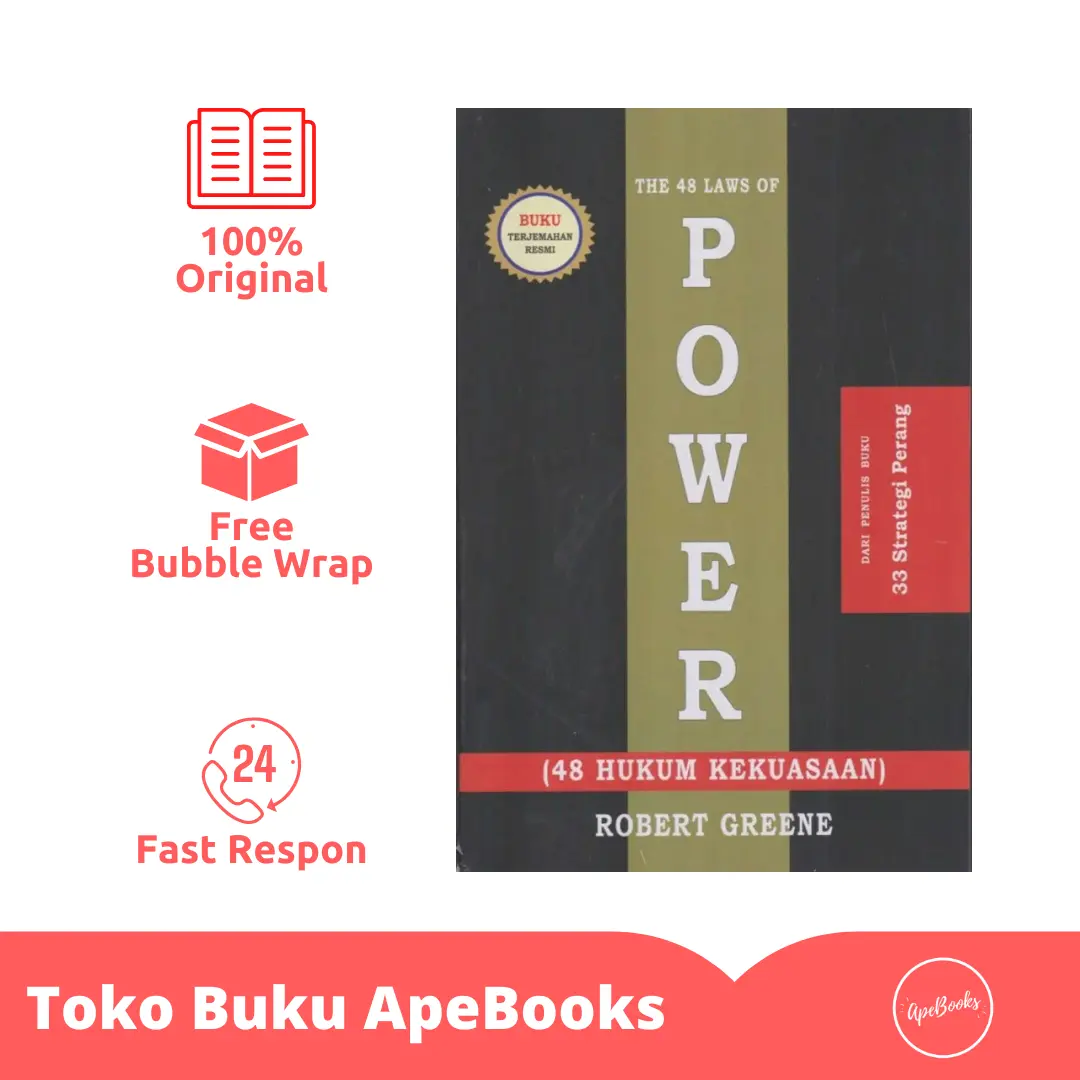 Buku The 48 Laws of Power (48 Hukum Kekuasaan) Bahasa Indonesia (ORI)