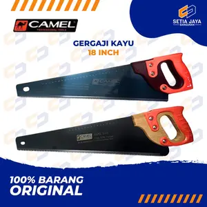 Gergaji Kayu / Hand Saw / Handsaw Camel Gagang Karet 18 Inch