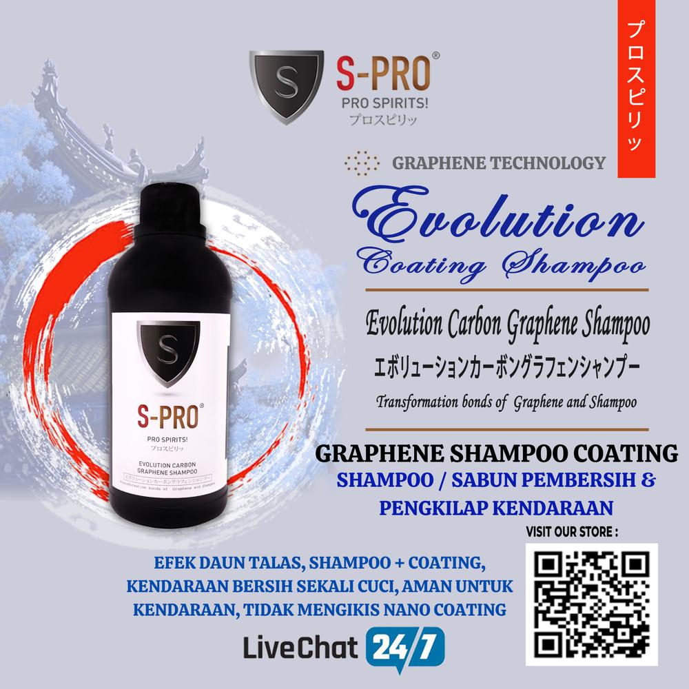 CARBON GRAPHENE SHAMPOO NANO COATING PAINT PROTECTION CUCI MOBIL MOTOR - 500ML