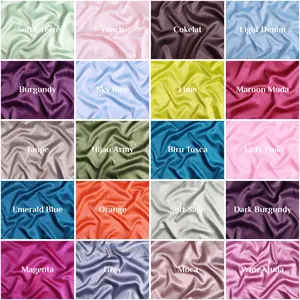Kain satin velvet premium 100% silky bahan saten velvet "Grade A" kain