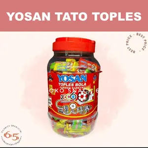 YOSAN WCF TOPLES 1 Jar/ PERMEN KARET ISI 200 PCS