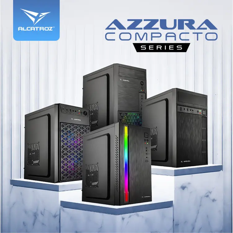 Casing PC Alcatroz Azzura Compacto Series M-ATX + PSU - Computer Case