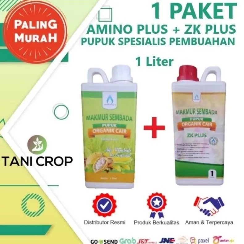 Paket Pupuk Organik Cair Amino Plus dan ZK Plus 1 Liter