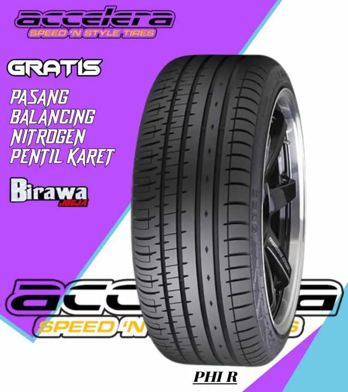 Ban Accelera 215/45 R17 PHI-R Tubeles Ban Ring 17 ( Gratis Pasang ) 0