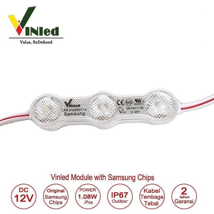 Gambar Vinled LED Module 3 Mata White Putih 10.000K dari Sinar Makmur LED Kota Administrasi Jakarta Barat Tokopedia