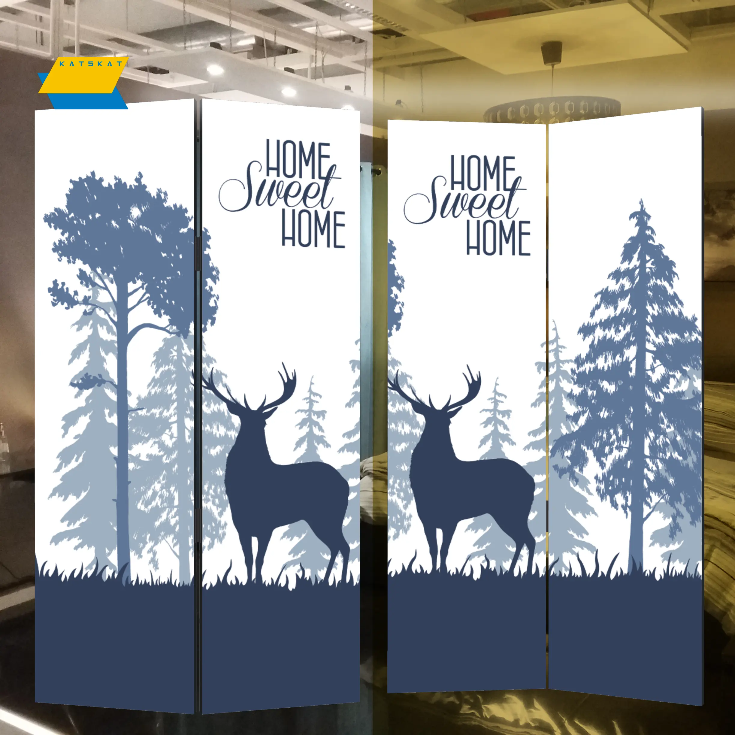 sketsel room divider sekat pembatas ruang minimalis partisi - nordic deer home sweet home