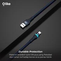Gambar Olike D101 Kabel Data LED Lightning/Micro USB/Type-C Fast Charging 3A D101M D101C D101L - Micro dari Starcomp Semarang Kota Semarang 2 Tokopedia