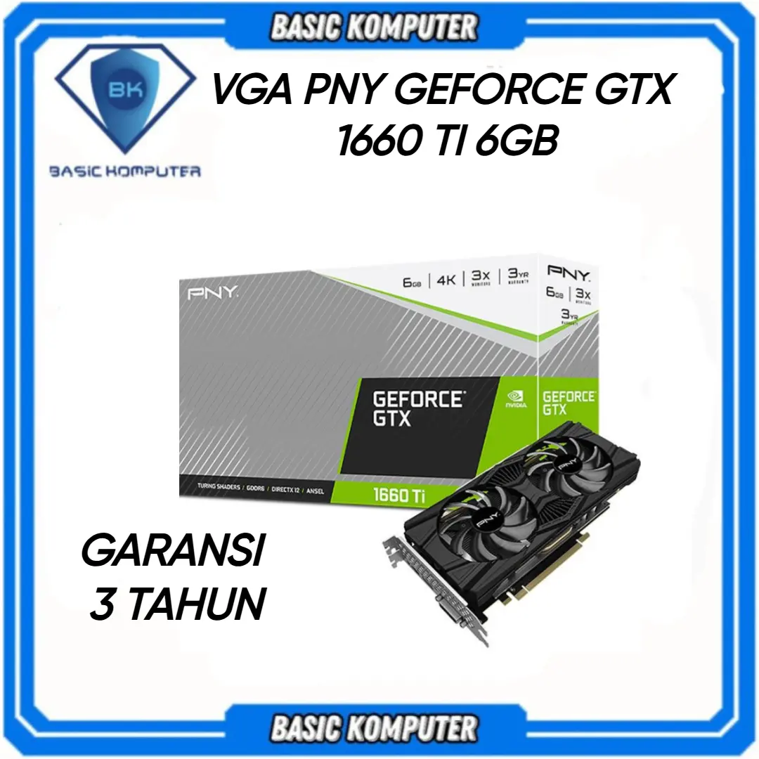 VGA PNY GEFORCE GTX 1660 TI 1660TI 6GB DUAL FAN