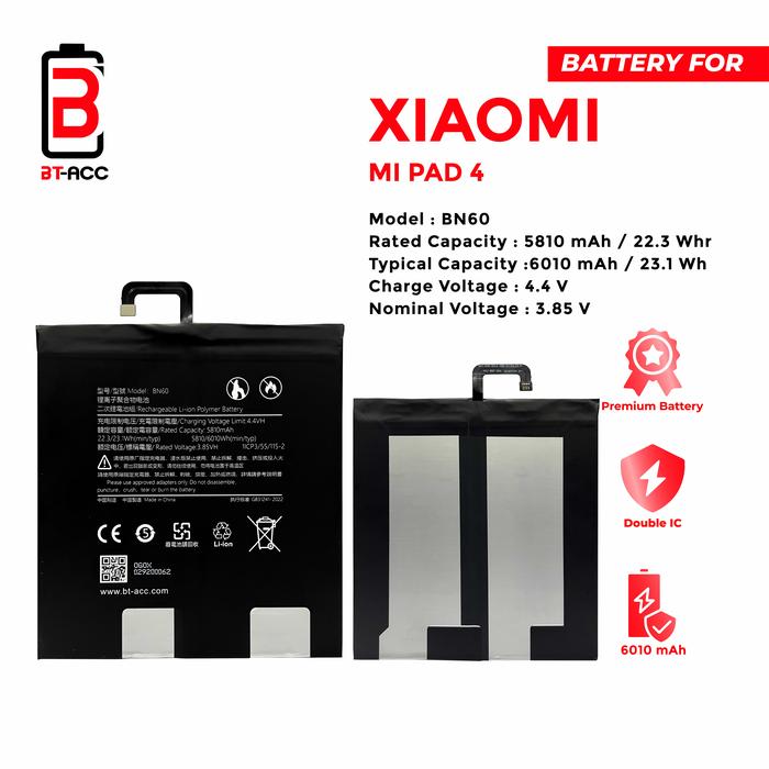Gambar BT-ACC Battery Baterai Batre For Xiaomi Mi Pad 4 BN60 Original dari BT-ACC Kota Administrasi Jakarta Utara Tokopedia