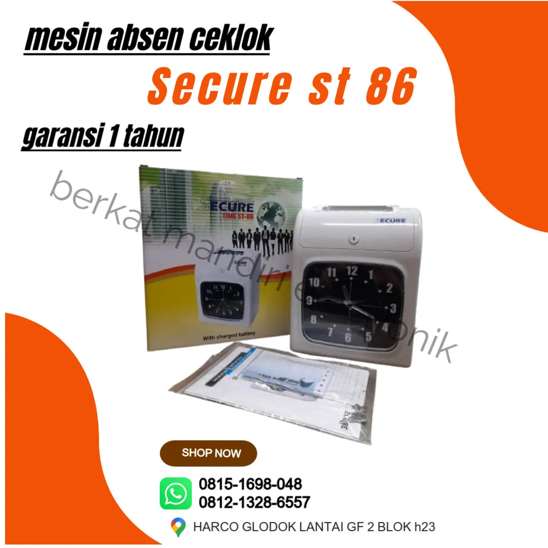 SECURE ST-86 Mesin Absen Manual