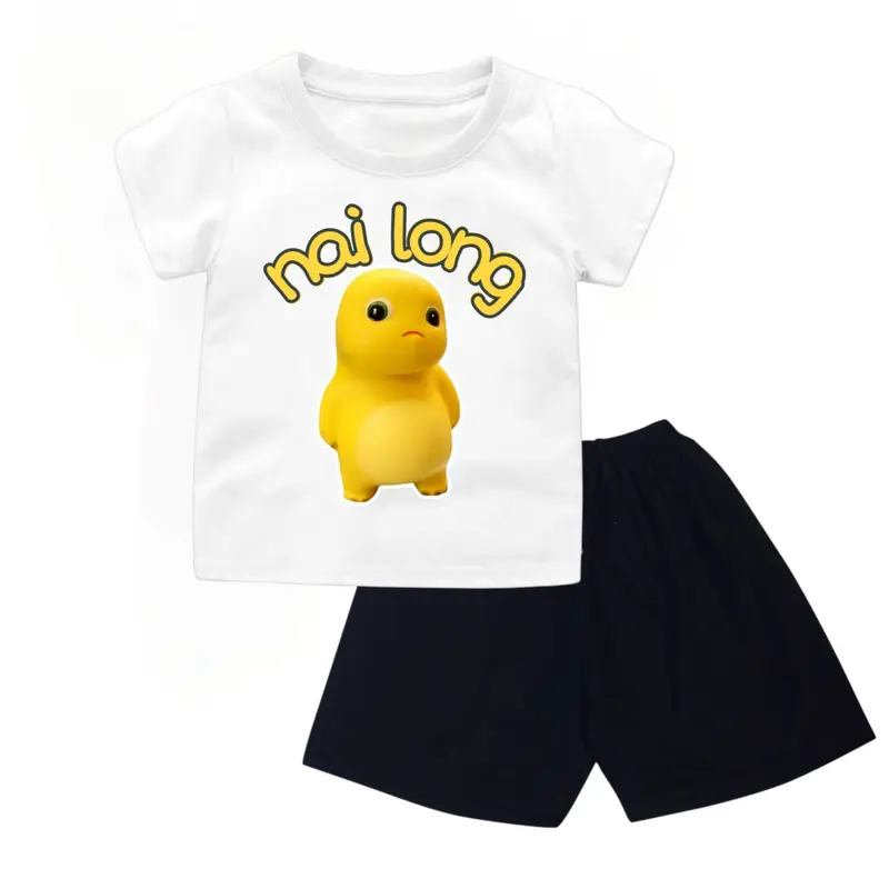 Baju Setelan Nailong dan Upset Duck Bahan Cotton Combed 6