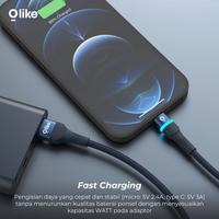 Gambar Olike D101 Kabel Data LED Lightning/Micro USB/Type-C Fast Charging 3A D101M D101C D101L - Micro dari Starcomp Semarang Kota Semarang 4 Tokopedia