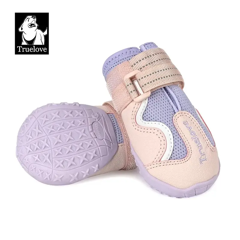 Truelove Breathable Mesh & Leather Outdoor Pet Shoes for Enhanced Paw Protection / Sepatu Anjing Outdoor / Breathable Dog Shoes