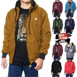ARS Jaket Bolak Balik Anti Air dengan Resleting Tahan Air / Jaket Bolak Balik Waterproof Fashionable