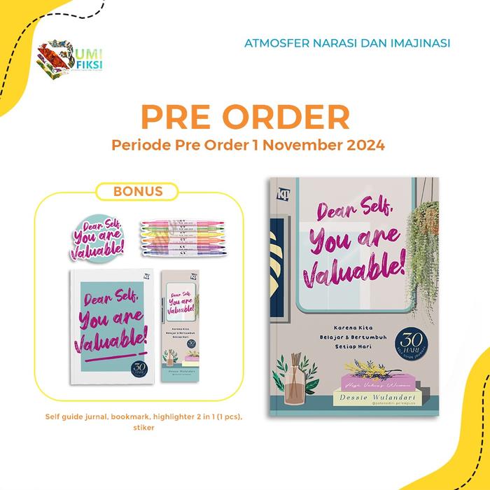 Gambar Buku Self Improvement Dear Self, You are Valuable Dessie Wulandari Kawanpustaka Bumifiksi dari bumifiksijakarta Jakarta Selatan Tokopedia