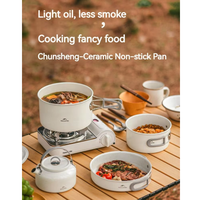 Gambar COOKING SET NESTING PANCI WAJAN TEKO CAMPING NATUREHIKE CNK2450CF013 - 3-6P SET POT dari Bai Outdoor Kota Administrasi Jakarta Timur 2 Tokopedia