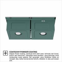 Gambar Wellup Bak Cuci Piring Kitchen Sink Wastafel Dapur Stainless W8550TDG - SINK dari Wellup Kab. Bandung 5 Tokopedia