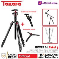Gambar Takara ROVER 60 Compact 2 in 1 Tripod Monopod  Lightweight for Camera, Smartphone, etc - Rover 60 Only dari Takara Indonesia Kota Tangerang 1 Tokopedia