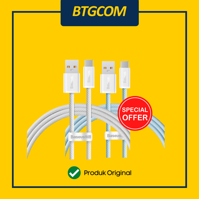 Gambar KABEL USB-A TO USB TYPE-C BASEUS DYNAMIC 100W 1M FAST CHARGING BRAIDED FAST CHARGING DATA CABLE QUICK CHARGE dari btgcom Kota Denpasar Tokopedia