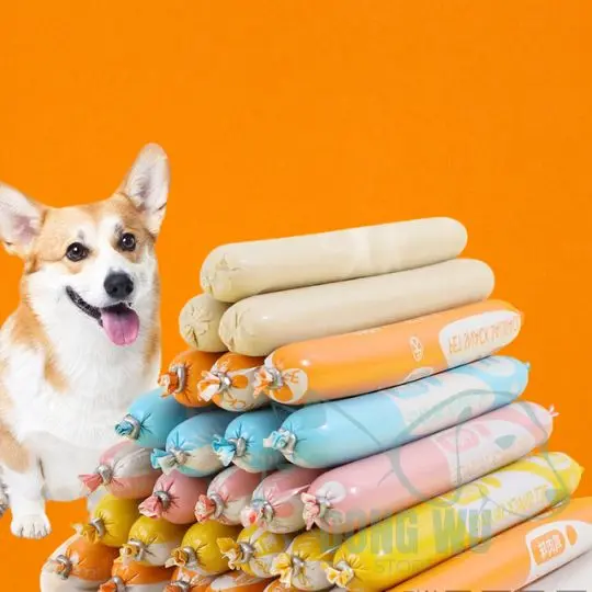 DONGWU SNACK VITAMIN SOSIS MAKANAN HEWAN ANJING KUCING CEMILAN ANABULI sosis
