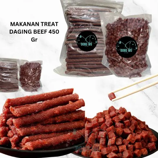 DONGWU SNACK CEMILAN DOG HEWAN ANJING KUCING RASA SAPI DAGING