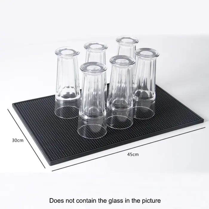 Gambar Bar Mat Rubber Spill Proof Antislip Tatakan Gelas Alas Meja 60x30cm - 60 X 30 CM dari Viv Coffee Kota Administrasi Jakarta Barat 5 Tokopedia