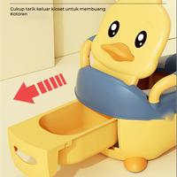 Gambar MEGAM Baby Potty Toilet Training Closet Pispot Anak Karakter Baby Toilet Portable HSB796 - Keras kuning dari Megam.id Kab. Tangerang 4 Tokopedia