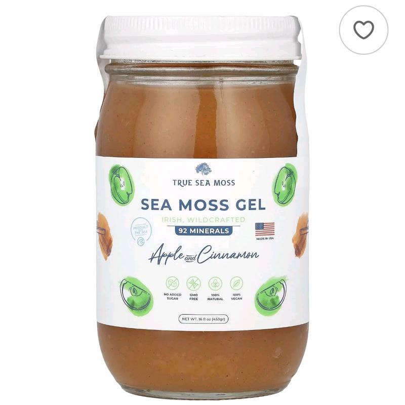 True Sea Moss Sea Moss Gel, Apple and Cinnamon, 16 fl oz (453 g) - Shop ...