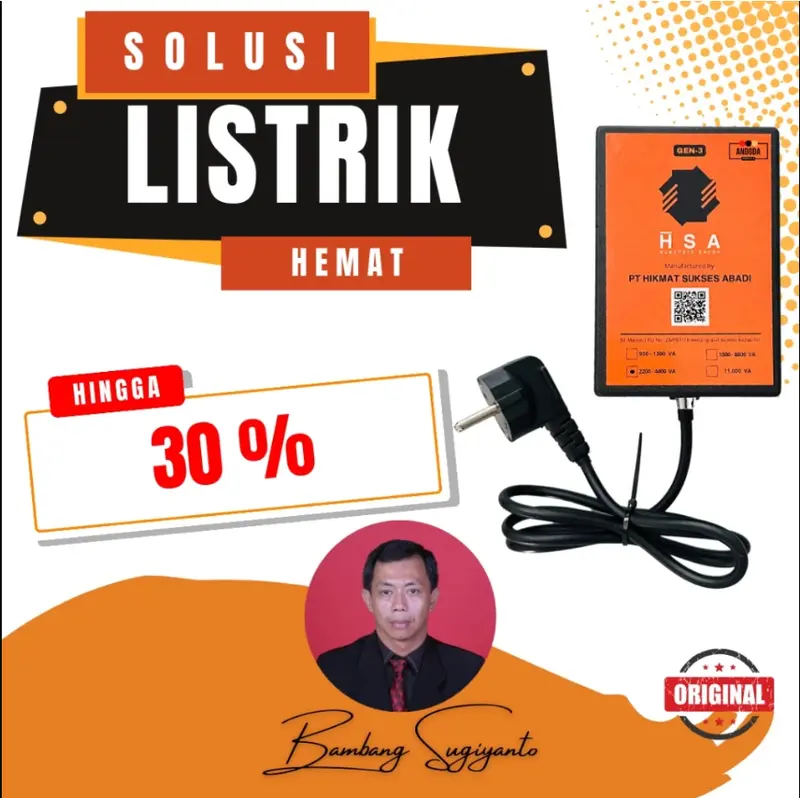 (Khusus Jaringan 3 Phase) Andoda HSA Electric Saver | Bambang Sugiyanto | PT Hikmat Sukses Abadi 0